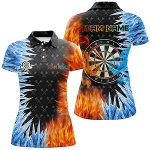 Personalized Dartboard Ice And Fire 3D Printed Women Darts Shirts Custom Darts Jerseys For Team TDM2474