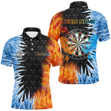 Load image into Gallery viewer, Personalized Dartboard Ice And Fire 3D Printed Men Darts Shirts Custom Darts Jerseys For Team TDM2474