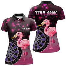 Load image into Gallery viewer, Personalized Pink Darts Flamingo Custom Darts Shirts For Women, Funny Darts Apparel, Best Darts Gift TDM2209