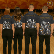 Load image into Gallery viewer, Personalized Funny Octopus Bowling Jersey For Women Custom Bowling Team Shirts Polo &amp; Quarter Zip TDM6518