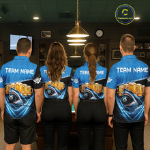 Load image into Gallery viewer, Blue Funny Beer Shark 8 Ball Billiard Jersey For Men Custom Pool Team Shirt Polo &amp; 1/4 Zip TDM5943