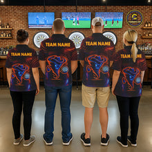 Load image into Gallery viewer, Funny Neon Tornado Darts Polo &amp; Quarter Zip For Women Custom Darts Team Jersey, Darts Outfit TDM5505
