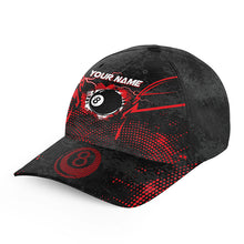 Load image into Gallery viewer, Personalized Red 8 Ball Point 3D Billiard Caps, Best Custom Top Hats Billiards For Pool Lover TDM0946