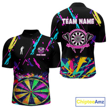 Load image into Gallery viewer, Funny Colorful Splash Dartboard Graffiti Style Darts Shirt For Men Custom Darts Team Jersey Outfit TDM5053