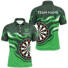 Load image into Gallery viewer, Personalized Green Darts Board Flame Dart Shirts For Men Custom Dart Jerseys Team Uniform TDM3052