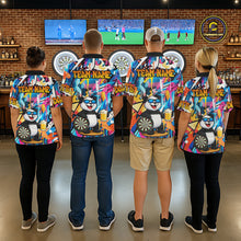 Load image into Gallery viewer, Funny Panda Colorful Graffiti Darts Shirt For Women Custom Darts Team Jersey Polo &amp; 1/4 Zip TDM6394