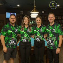 Load image into Gallery viewer, Personalized St Patrick Day 8 Ball Billiard Shirt For Women, Funny Shamrock Luckiest Billiard Jersey TDM5539