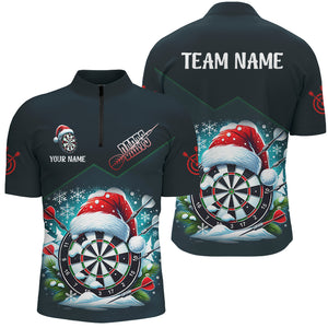 Funny Dart Board Santa Hats Custom Dart Shirts For Men, Christmas Dart Gifts Dart Team Jerseys TDM2833