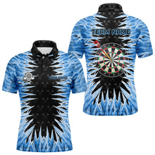 Load image into Gallery viewer, Personalized Darts Board Blue Icy 3D Printed Men Dart Shirts Custom Cool Dart Jerseys For Team TDM3060