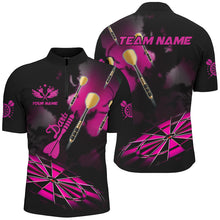 Load image into Gallery viewer, Pink Dart Board Hazy Smoke Custom 3D Dart Shirts For Men, Darts League Team Shirt Dart Jerseys TDM2843