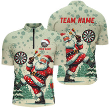 Load image into Gallery viewer, Funny Santa With Dart Custom Dart Shirts For Men, Christmas Darts Gift Outfit For Team Dart Jerseys TDM2844