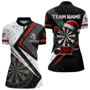 Funny Darts Board Santa Custom Christmas Dart Shirts For Women Best Christmas Gifts For Darts Lover TDM3076