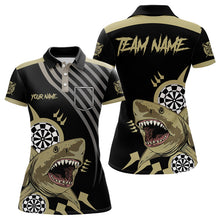 Load image into Gallery viewer, Funny Shark Darts Shirt With Pocket Option For Women Custom Dart Team Jersey TDM3655