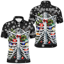 Load image into Gallery viewer, Funny Billiard Balls Inside The Rib Custom Christmas Billiard Shirts For Men Unique Billiard Outfit TDM2860