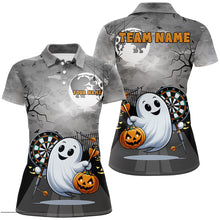 Load image into Gallery viewer, Funny Ghost Halloween Darts Shirts For Women Custom Unique Halloween Gifts For Darts Lover TDM2628