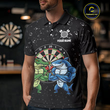Load image into Gallery viewer, Personalized Funny Shark And Alligator Darts Shirt For Men Custom Darts Team Jersey, Darts Gifts TDM4900