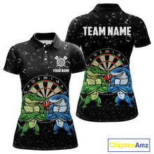 Load image into Gallery viewer, Personalized Funny Shark And Alligator Darts Shirt For Women Custom Darts Team Jersey, Darts Gifts TDM4900