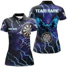 Load image into Gallery viewer, Personalized 3D Purple Galaxy Eagle Dart Shirts For Women Custom Thunder Lightning Dart Jerseys TDM2873