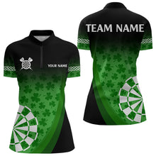Load image into Gallery viewer, Patrick Shamrock Dart Shirt With Pocket Option For Women Custom Dart Jersey TDM3517