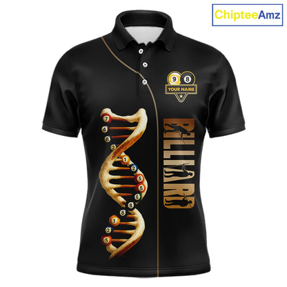 Funny DNA Yin-Yang Billiard Shirt For Men Custom Pool & Beer That's Why I'm Here Billiard Jersey TDM6446