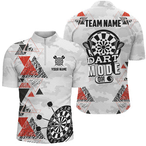 Dart Mode On Custom Geometric Dart Shirts For Men, Funny Dart Saying Shirts Dart Team Jerseys TDM2883