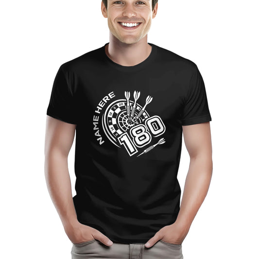Funny Darts T-Shirts 180 Dartboard, Custom Cool Darts Shirts, Best Gifts For Darts Player TDM3945