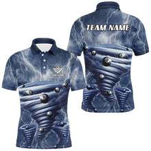 Load image into Gallery viewer, Blue Thunder Lightning Custom Storm Billiard Shirts For Men, 8 Ball Billiard Pool Team Jerseys TDM2895