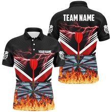 Load image into Gallery viewer, Personalized Multi-Color Darts Board Fire 3D Printed Darts Shirts For Player, Darts Team Jersey TDM1576