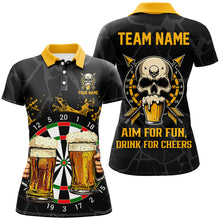 Load image into Gallery viewer, Funny Darts And Beer Aim For Fun Drink For Cheer Custom Women Darts Shirts, Drinking Darts Jerseys TDM2657