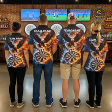 Load image into Gallery viewer, Personalized Eagle Water Fire Darts Shirt For Men, Lightning Darts Jersey Team Polo &amp; 1/4 Zip TDM6019