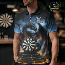 Load image into Gallery viewer, Personalized Dragon Darts Shirt For Men Custom Darts League Shirt Team Jersey Polo &amp; Quarter Zip TDM4737