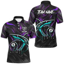 Load image into Gallery viewer, 3D 8 Ball Pool Billiard Shark Polo &amp; Quarter-Zip Shirts For Men Custom Team League Billiard Jerseys TDM2914