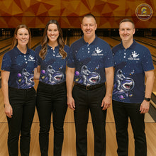 Load image into Gallery viewer, Custom Astronaut Galaxy Funny Bowling Jersey For Women, Bowling Polo &amp; Quarter Zip Team Shirts TDM6273