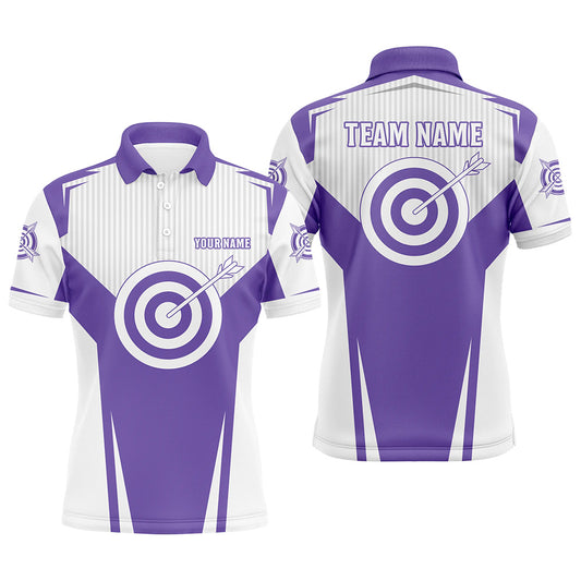 Purple Archery Jerseys Polo Shirts For Men Custom Team Name Archery Uniform Jerseys Shirts TDM0705