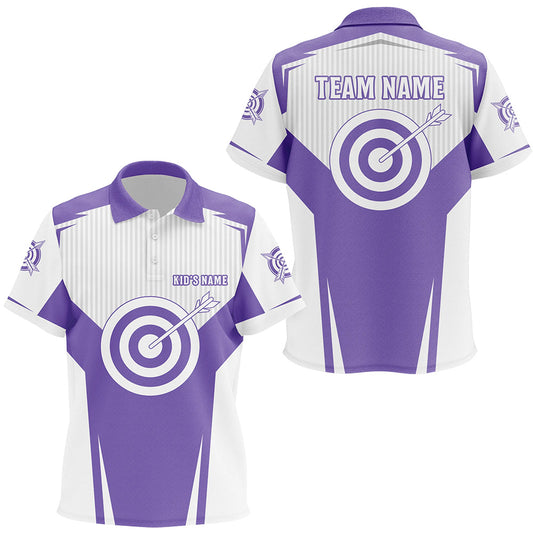 Purple Archery Jerseys Polo Shirts For Kid Custom Team Name Archery Uniform Jerseys Shirts TDM0705