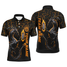 Load image into Gallery viewer, Personalized Orange Big Dragon 3D Printed Darts Shirts For Men Custom Team League Darts Jerseys TDM2208