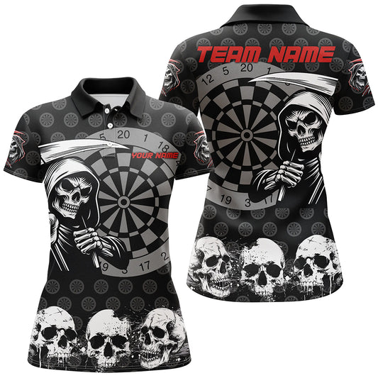 Personalized Skull Darts Shirts For Women Custom Grunge Skull Darts Team Jerseys TDM2482