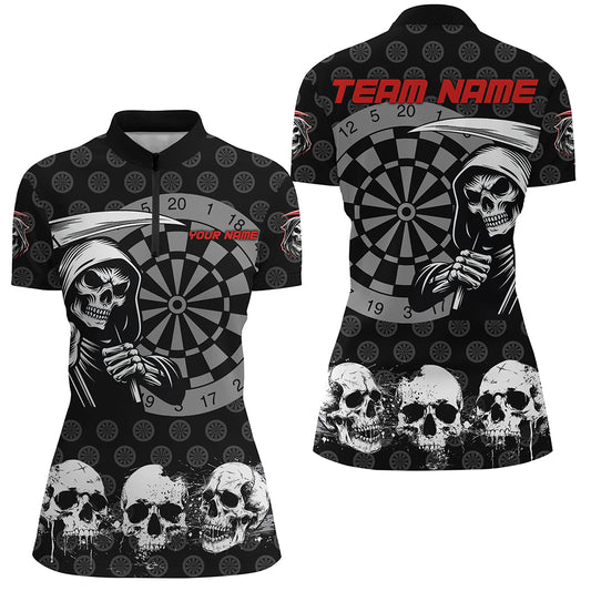 Personalized Skull Darts Shirts For Women Custom Grunge Skull Darts Team Jerseys TDM2482