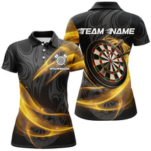 Load image into Gallery viewer, Personalized Yellow Twinkle Light Dart Polo &amp; 1/4 Zip Shirts For Women, Darts Jerseys Team Uniform TDM2983