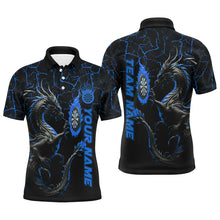 Load image into Gallery viewer, Personalized Blue Big Dragon 3D Printed Darts Shirts For Men Custom Team League Darts Jerseys TDM3006