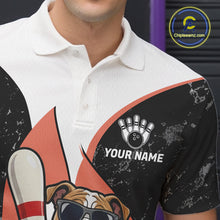 Load image into Gallery viewer, Personalized Funny Bulldog Bowling Shirts For Men Custom Bowling Team Jersey Polo &amp; 1/4 Zip TDM6595