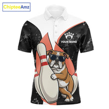 Load image into Gallery viewer, Personalized Funny Bulldog Bowling Shirts For Men Custom Bowling Team Jersey Polo &amp; 1/4 Zip TDM6595