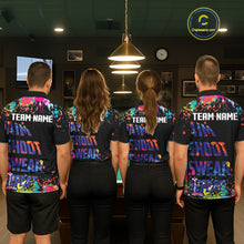 Load image into Gallery viewer, Colorful 8 Ball Crown Aim Shoot Swear Repeat Billiard Shirt For Men Custom Pool Team Jersey|Black TDM5796