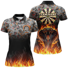 Load image into Gallery viewer, Personalized Camouflage Striking Snake Dart Shirts For Women Custom 3D Fire Flame Dart Jerseys TDM3071