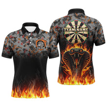 Load image into Gallery viewer, Personalized Camouflage Striking Snake Dart Shirts For Men Custom 3D Fire Flame Dart Jerseys TDM3071