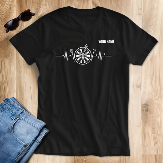 Eat Sleep Darts T-Shirt – Funny Darts Shirts For Team | Custom Darts Apparel Uniform | Black TDM3920