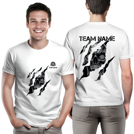 Funny Skull Dart T-Shirts Custom Darts Team Shirts, Darts Lover Shirts, Darts Player Gifts TDM3931