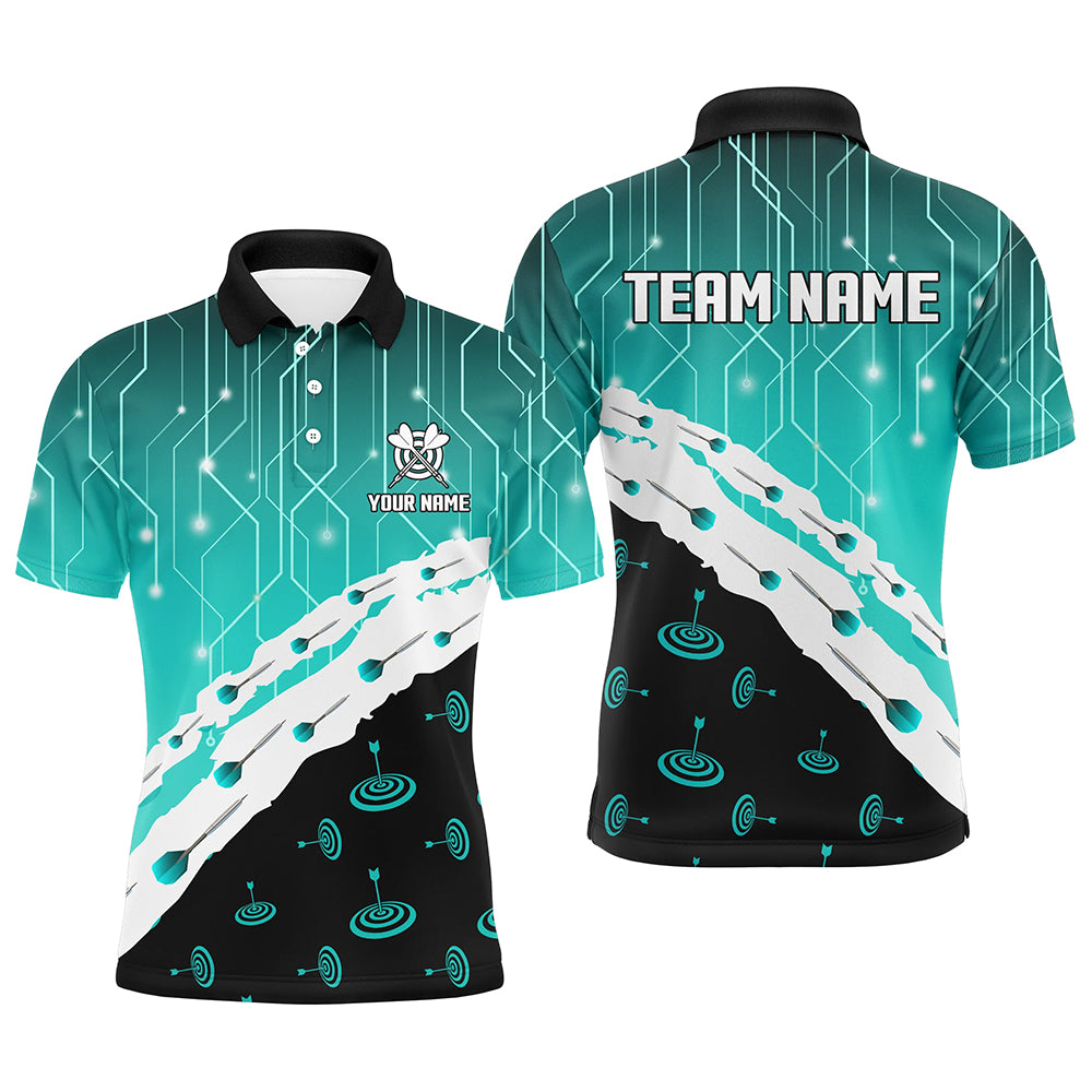 Personalized Multi-Color Darts Pattern Shirts For Men Custom Team League Darts Jerseys Attire TDM1559