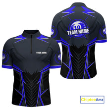 Load image into Gallery viewer, 10 Ball Billiard Jerseys For Men Custom Polo &amp; Quarter-Zip Billiard Team Shirt, 10 Ball Pool Shirt TDM3831