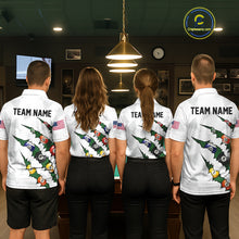 Load image into Gallery viewer, Personalized Scratch 8 Ball Billiard Shirt For Women Custom Pool Jersey, Billiard Team Shirt |Green TDM5869